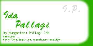 ida pallagi business card